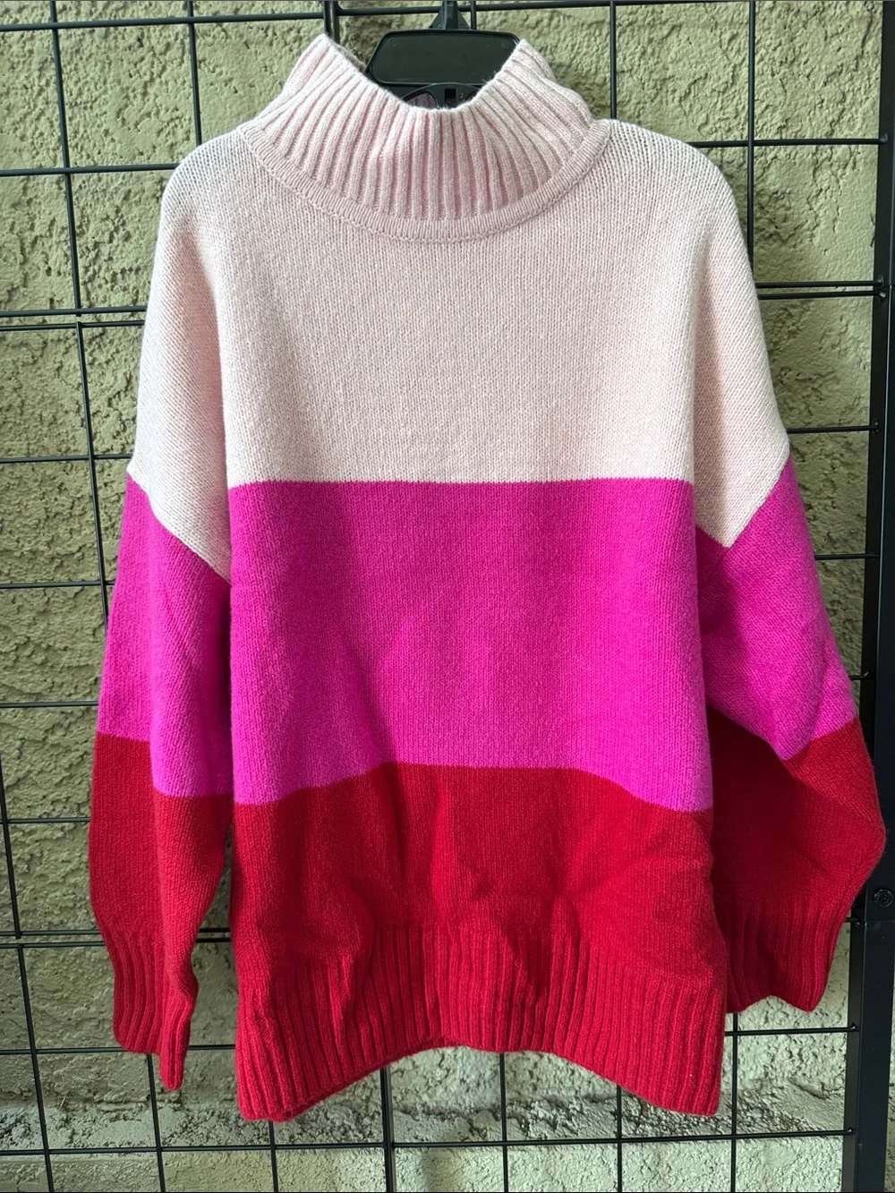 New Gap Colorblock KnitSoft Sweater Cotton Blend